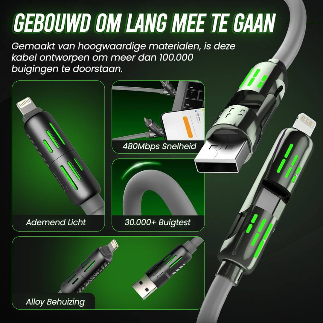LynxCharge 4 in 1 USB Kabel