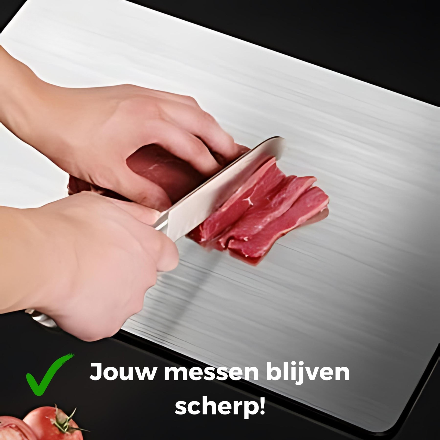 SafeCut™ RVS Snijplank - Stop met Micro Plastic & Bacteriën Eten!